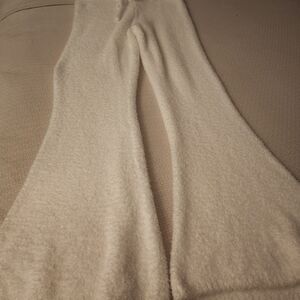 Forever 21 Cream Fuzzy Pants